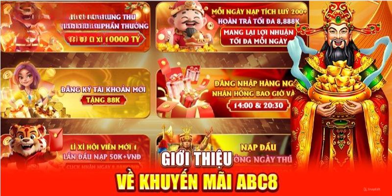 Các chương trình khuyến mãi ABC8 dành riêng cho người mới